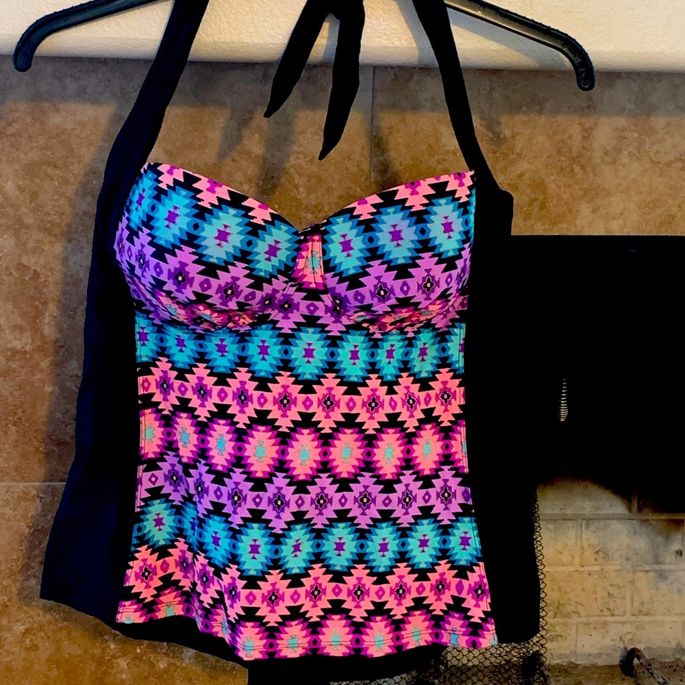 Geometric Aztec multicolor Tankini XL 38/40 D/DD